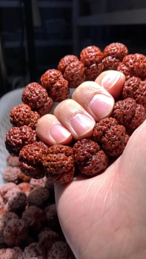 （雪花扇面）高端金刚菩提原皮色