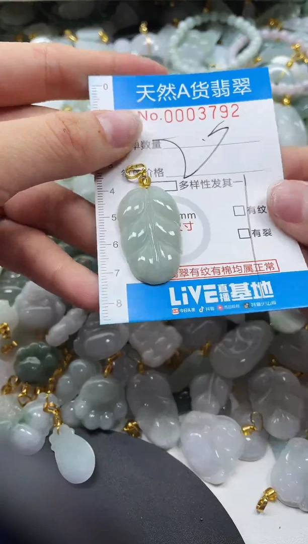 颈饰未镶嵌翡翠净货挂件-2792