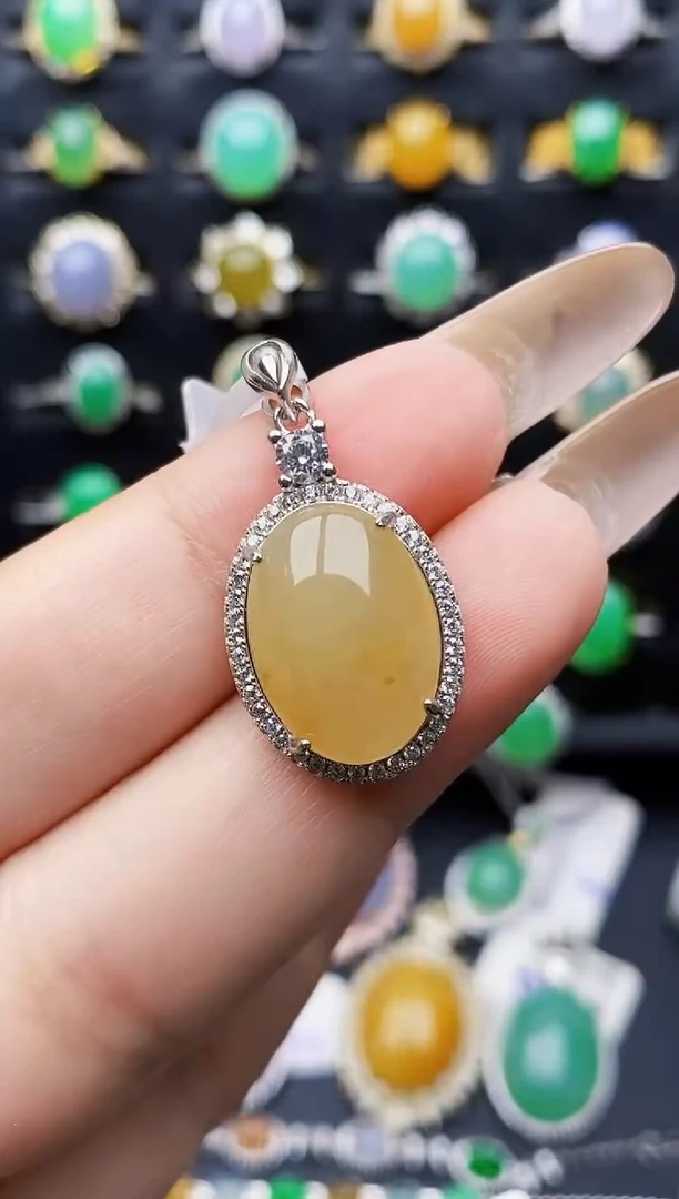 银S925镶嵌戒指翡翠1101