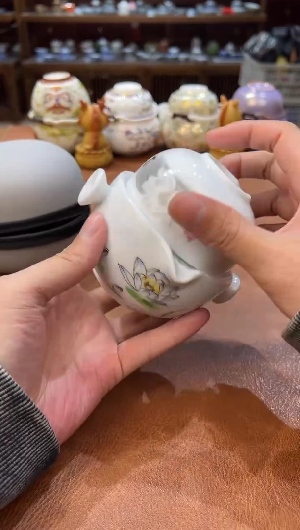 真的很便宜会开片的旅行茶具