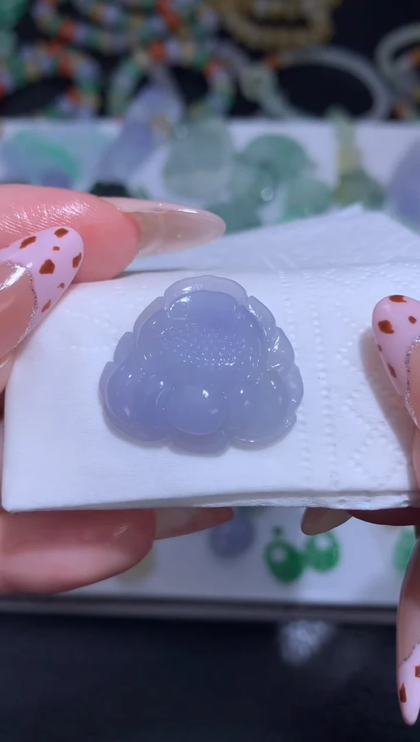 未镶嵌定制翡翠莲花