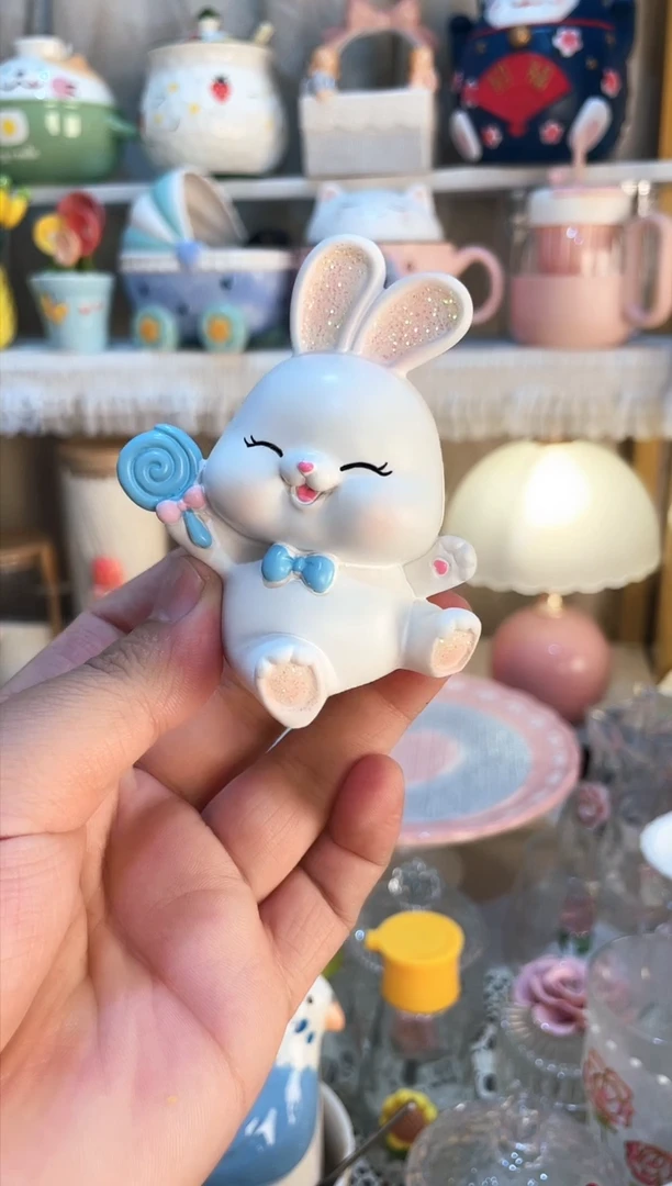 【闪购商品】瓷片兔子摆件 质量好发货快放心拍