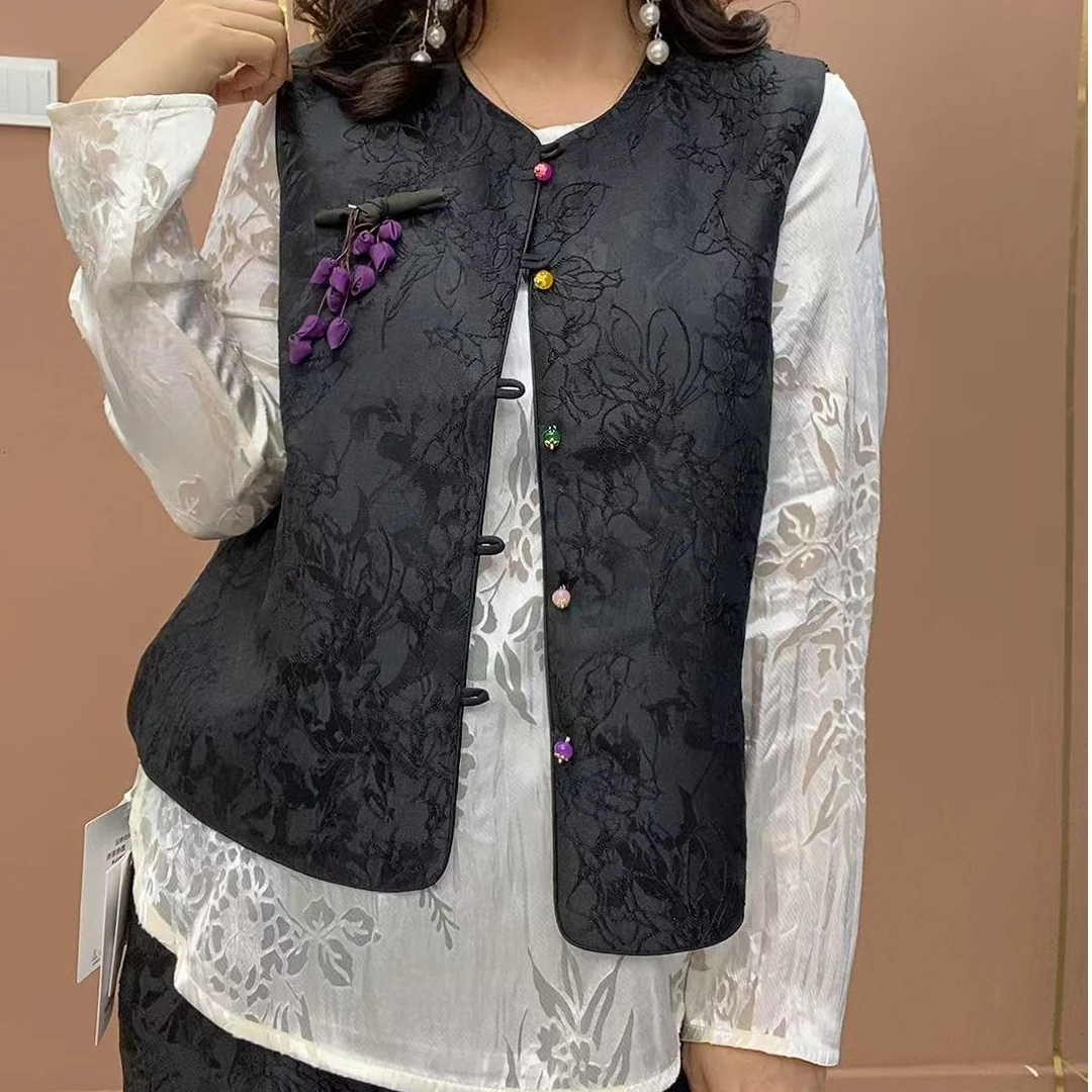 J9933-新款时尚 气质百搭 国风马夹