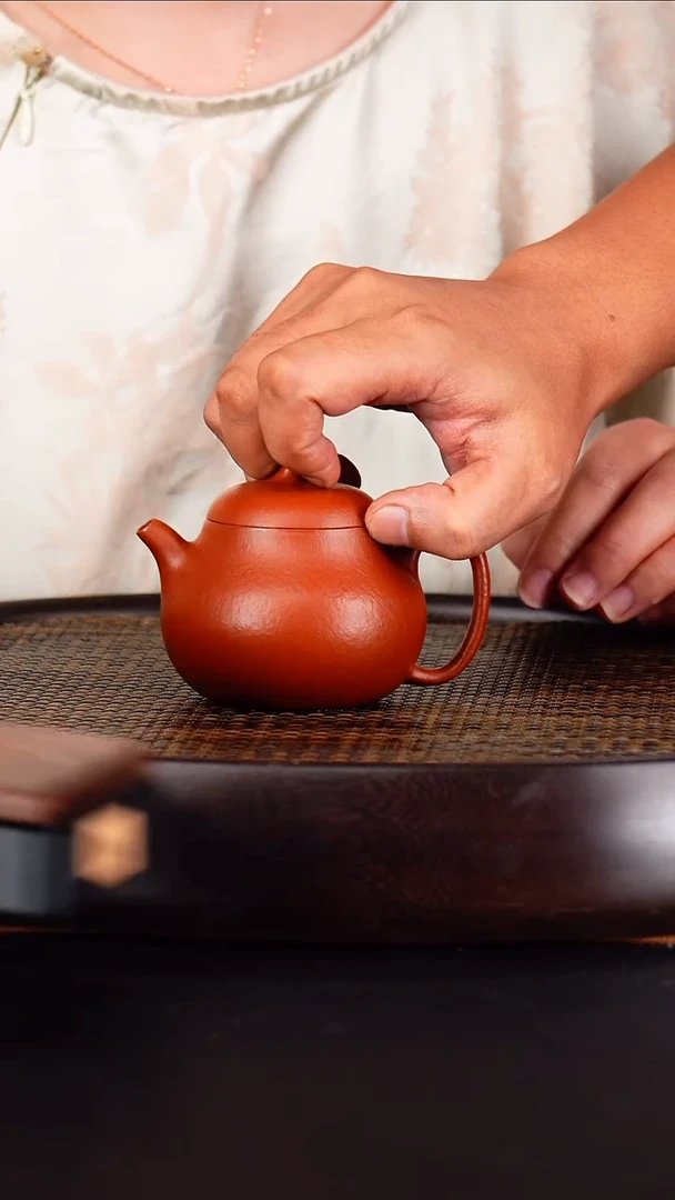 茶壶紫砂成进窑  茄瓜112  朱泥 160毫升