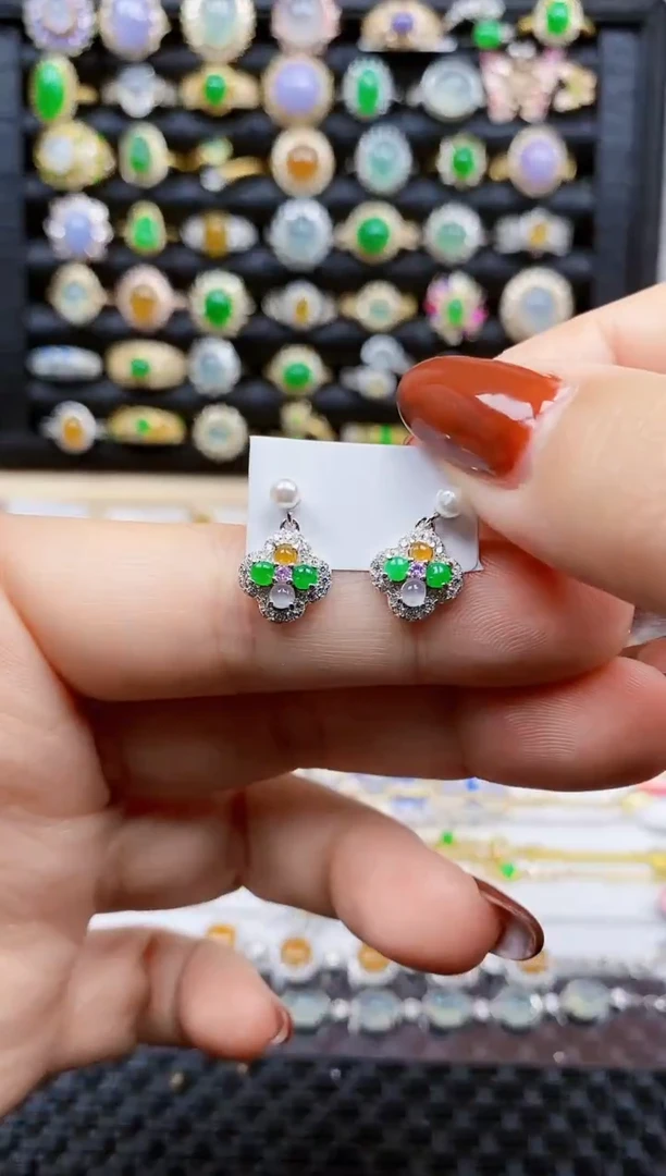 银S925镶嵌戒指翡翠185