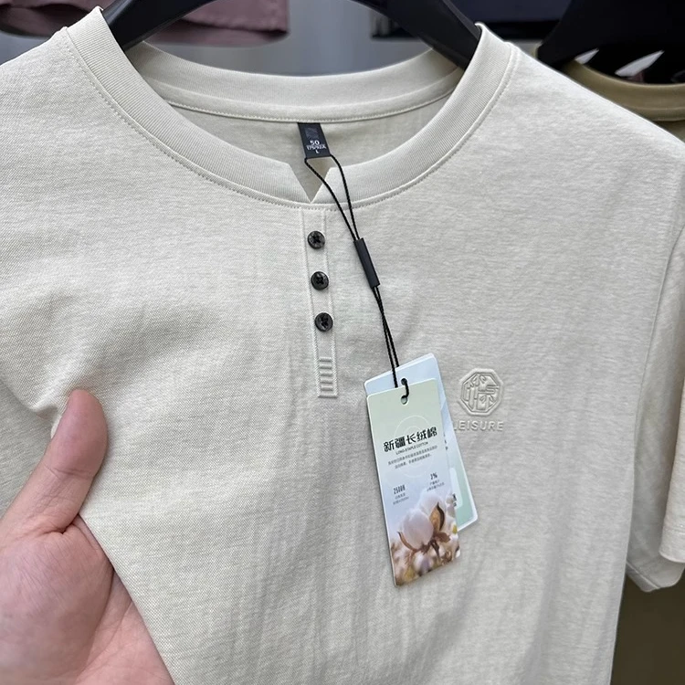 Zero Degree North高品质纯色短袖POLO衫男夏季圆领透气棉麻上衣