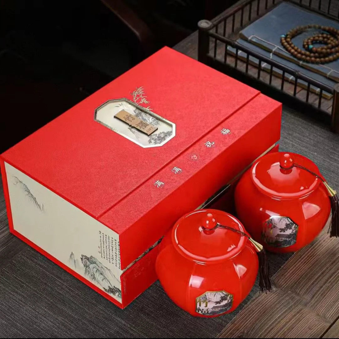 【竹福】红茶金骏眉蜜香型250g双罐红茶礼盒装春节送礼佳品