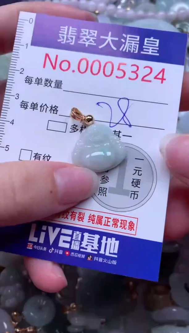 翡翠未镶嵌吊坠(不含链)5324