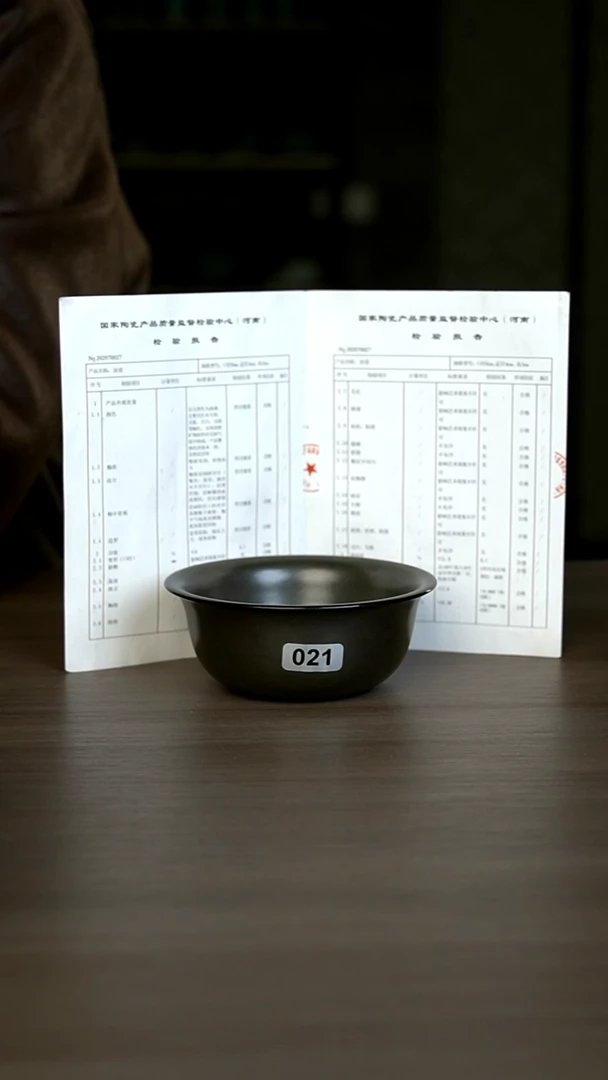 【闪购商品】杯021号茶叶末黑金鸡缸杯