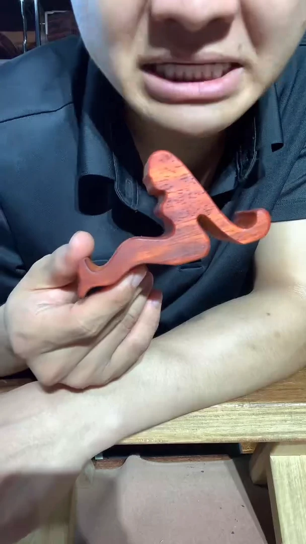 非洲紫檀（红花梨）美人鱼手机支架