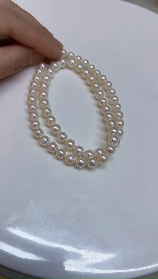 颈饰银S925镶嵌淡水珍珠6.5-7mm