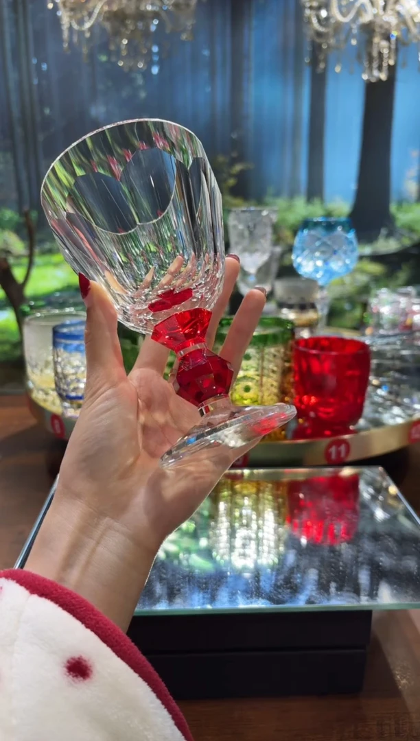 【闪购商品】直播间单只  红色高脚杯