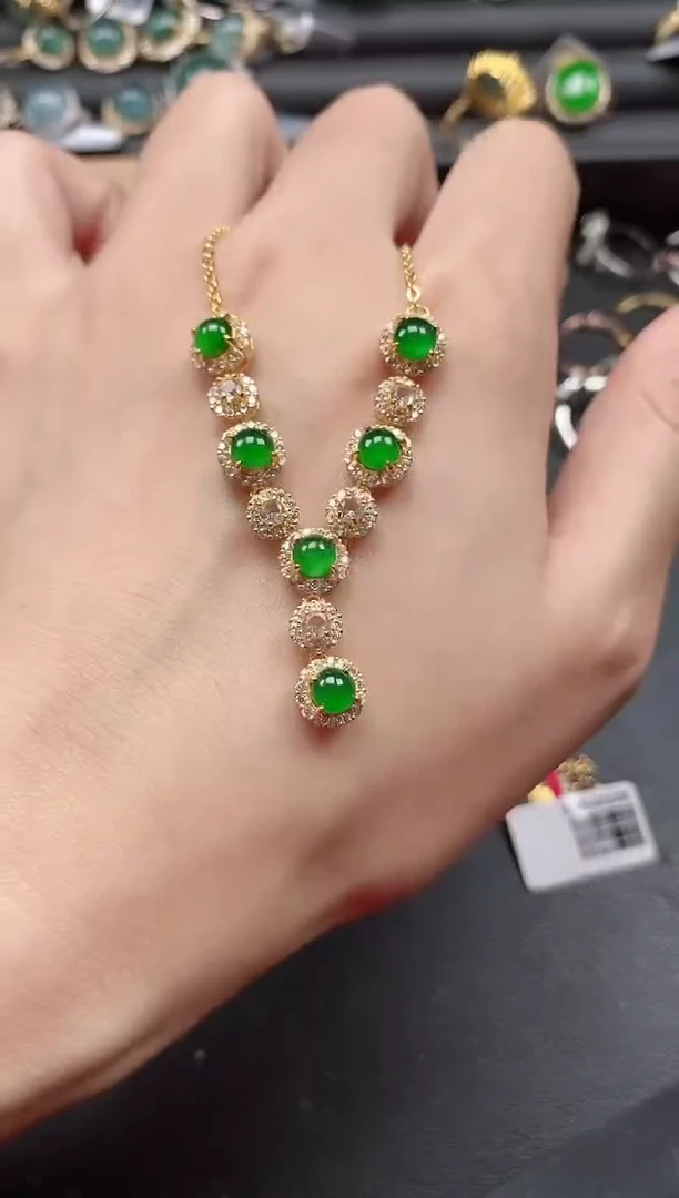 翡翠戒指银S925镶嵌5151-202