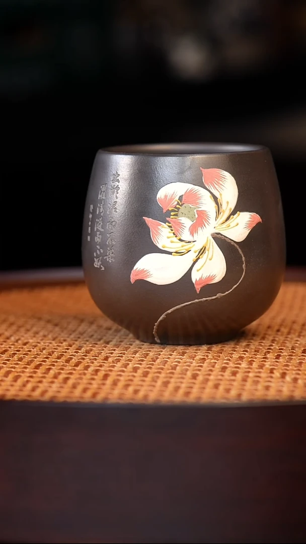 茶杯紫砂宜兴全手工原矿紫砂杯