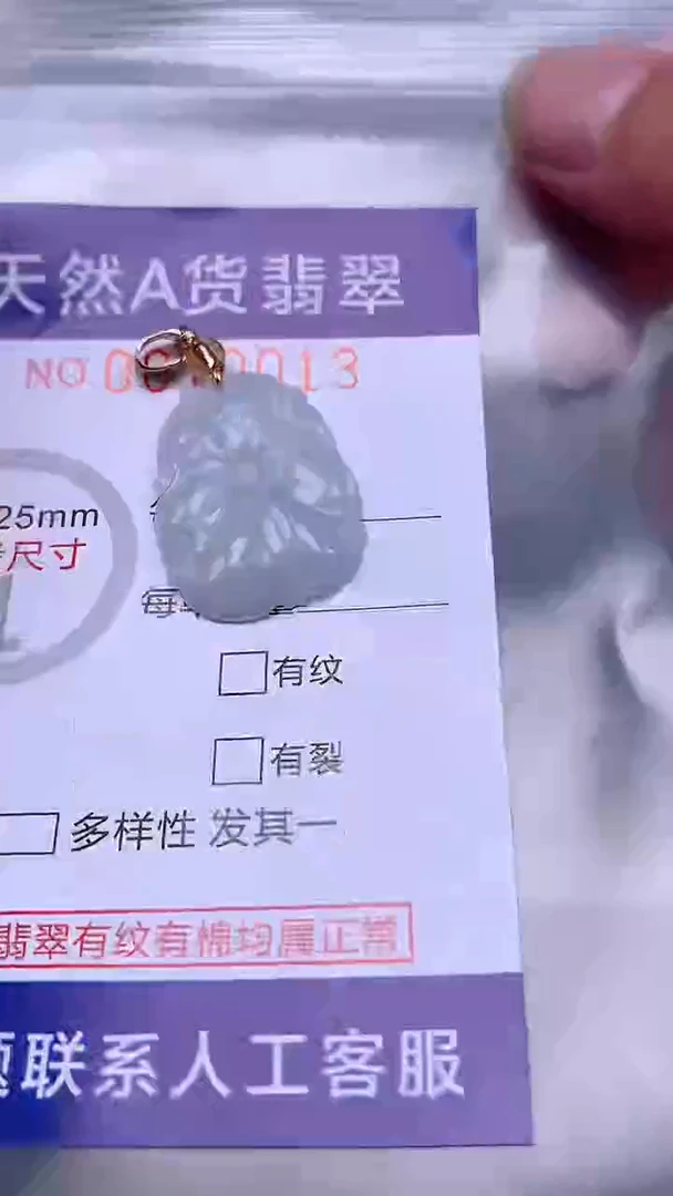 翡翠未镶嵌吊坠(不含链)1