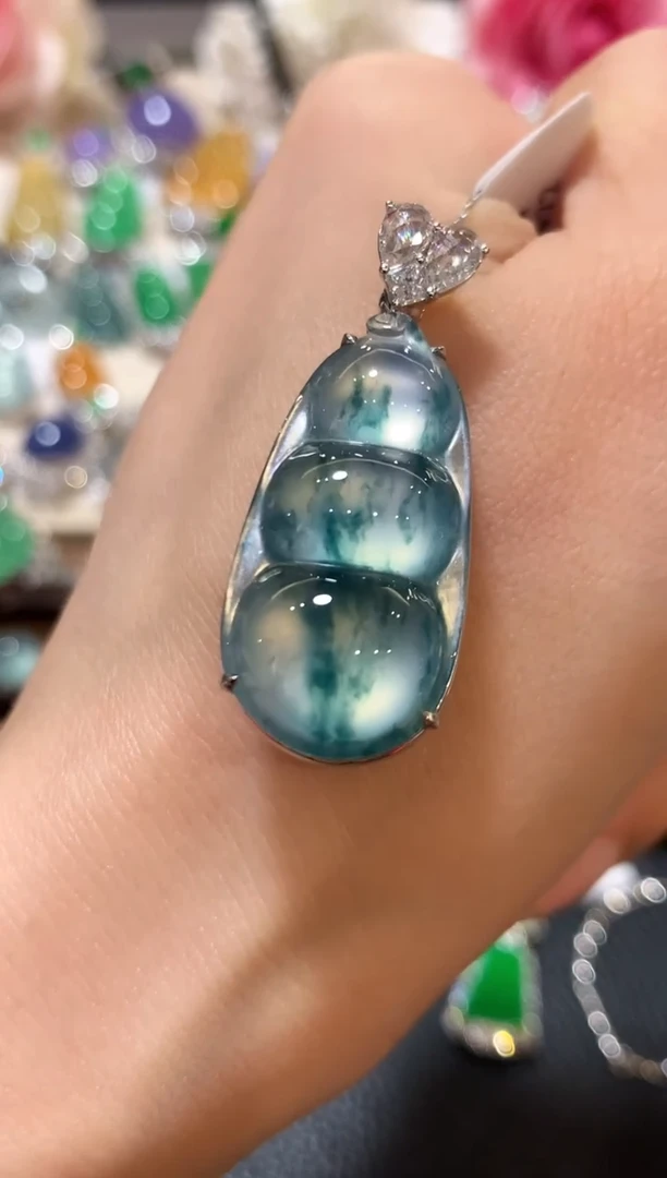 吊坠(不含链)18K金镶嵌翡翠J**.m76