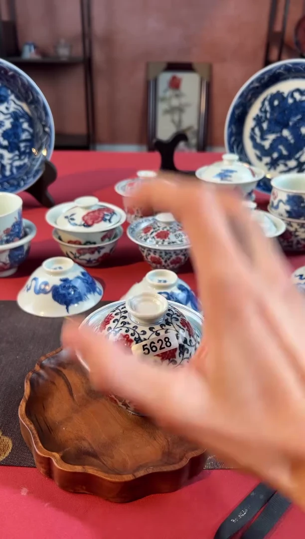 摆件陶天禄言瓷手工手绘茶器5628