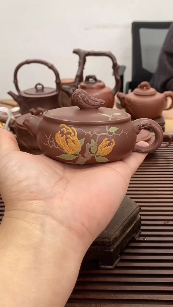 茶壶紫砂福利佛手130毫升中槽青