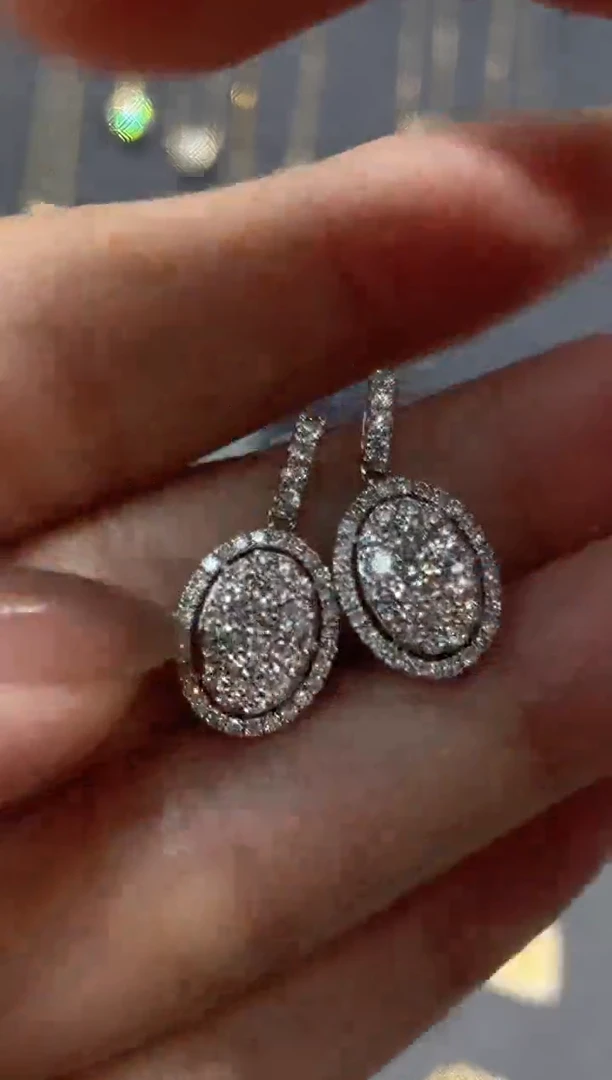 18K金镶嵌吊坠（不含链）钻石X鸽子蛋钻石吊坠不含链多样性发一