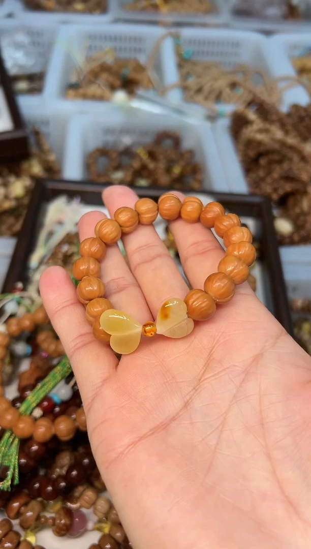 手串猴头核桃卡10mm柯基屁桃 【高配】设计款单圈【16手围】