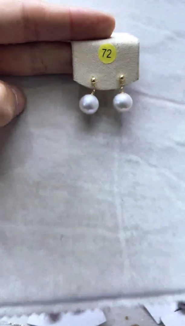 【闪购商品】淡水珍珠耳饰银S925镶嵌2