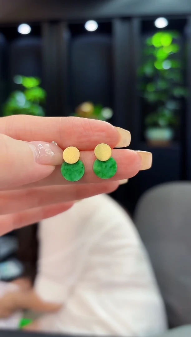 翡翠未镶嵌耳饰缅料A货/多样性发货/一件