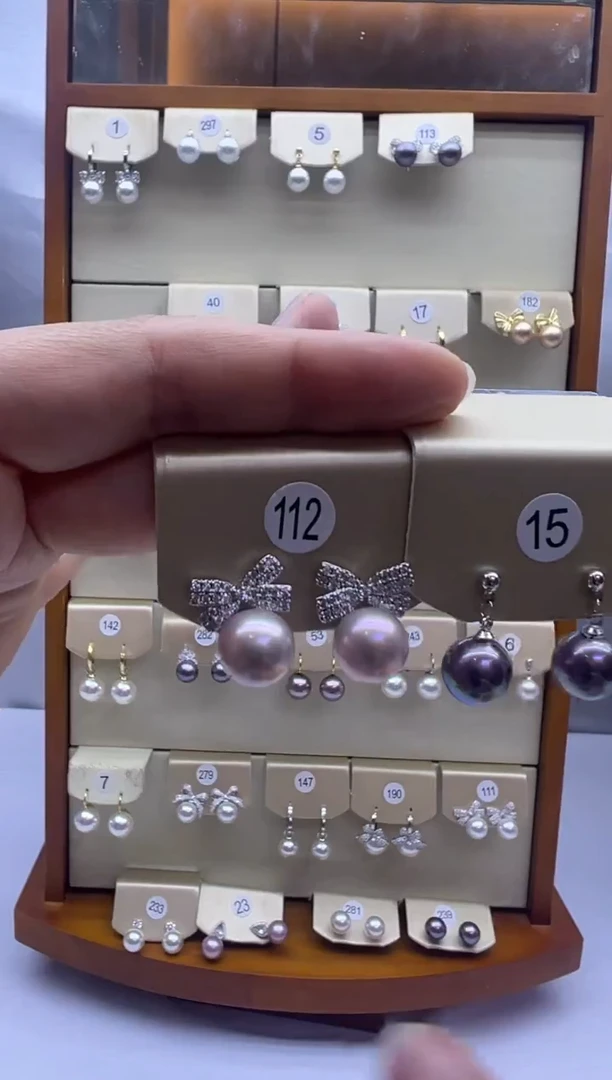 未镶嵌耳饰淡水珍珠112+15