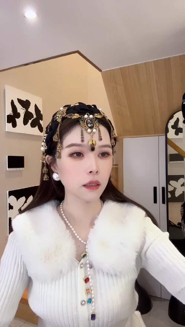 非金属布艺国风发饰-罗曼