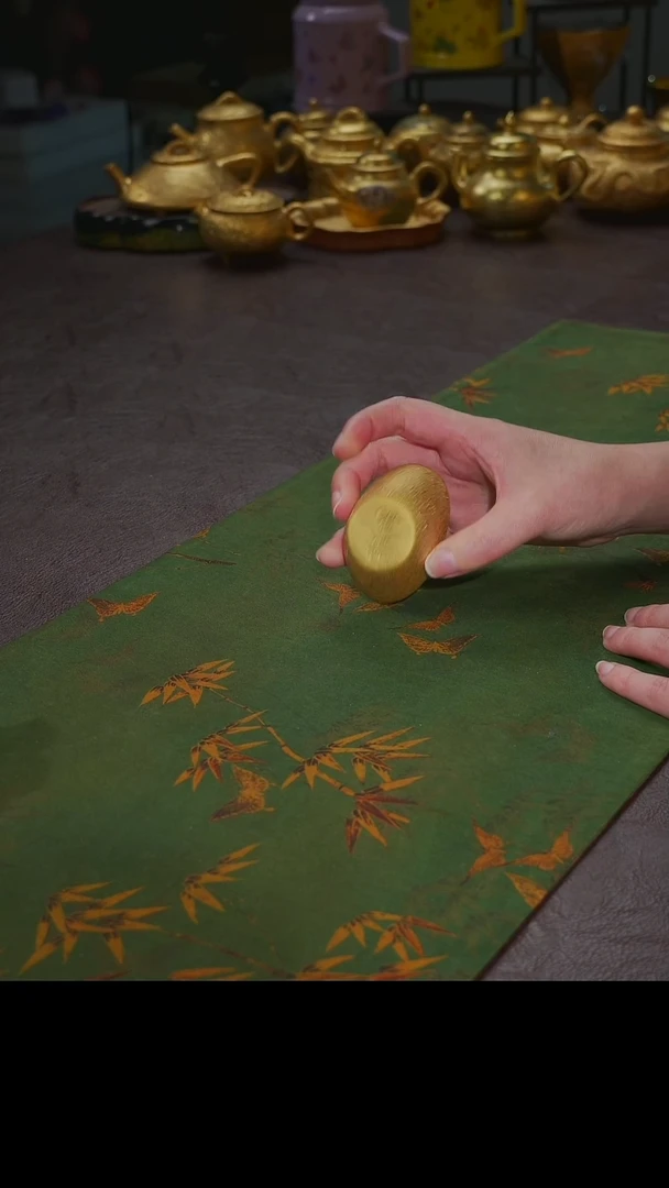 杯【宜景窑鎏金系列】元宝