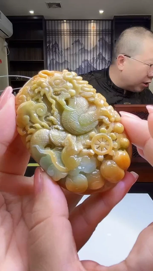 定制翡翠未镶嵌17/0628/C/发其一件/龙