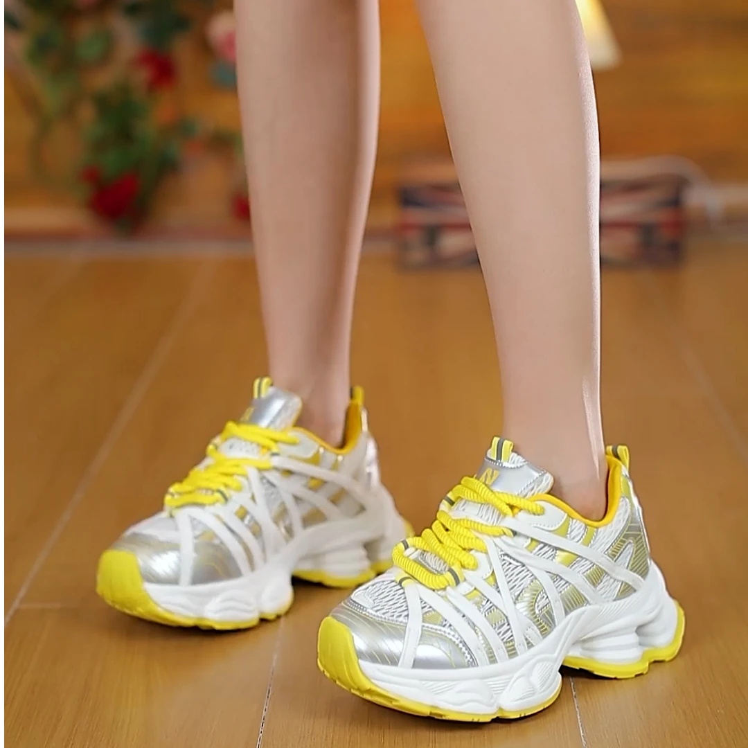 Q【有运费补贴】2025爆款透气休闲老爹鞋夏季时尚休闲鞋女鞋