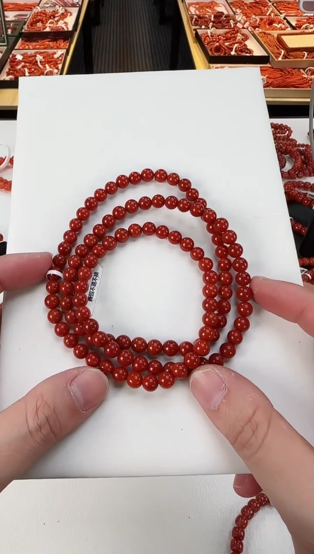 【闪购商品】南红玛瑙瓦西多圈6+未镶嵌一个/条