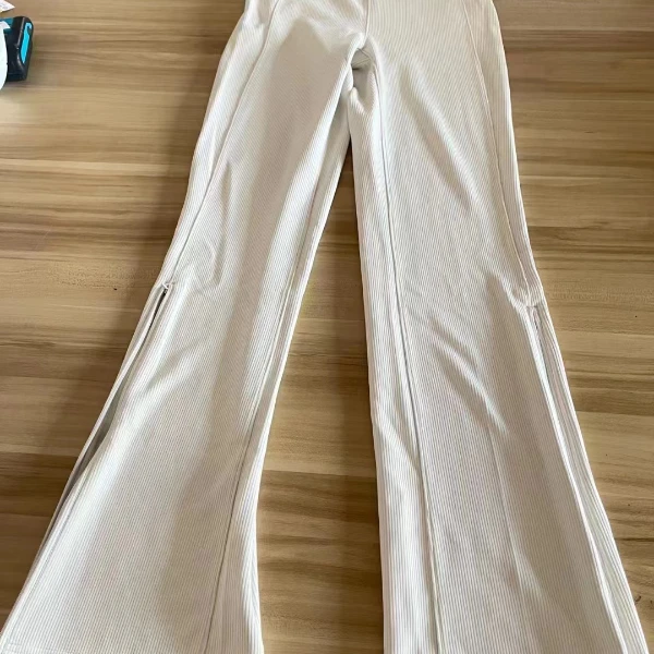 SHI SHANG 坑条拉链裤