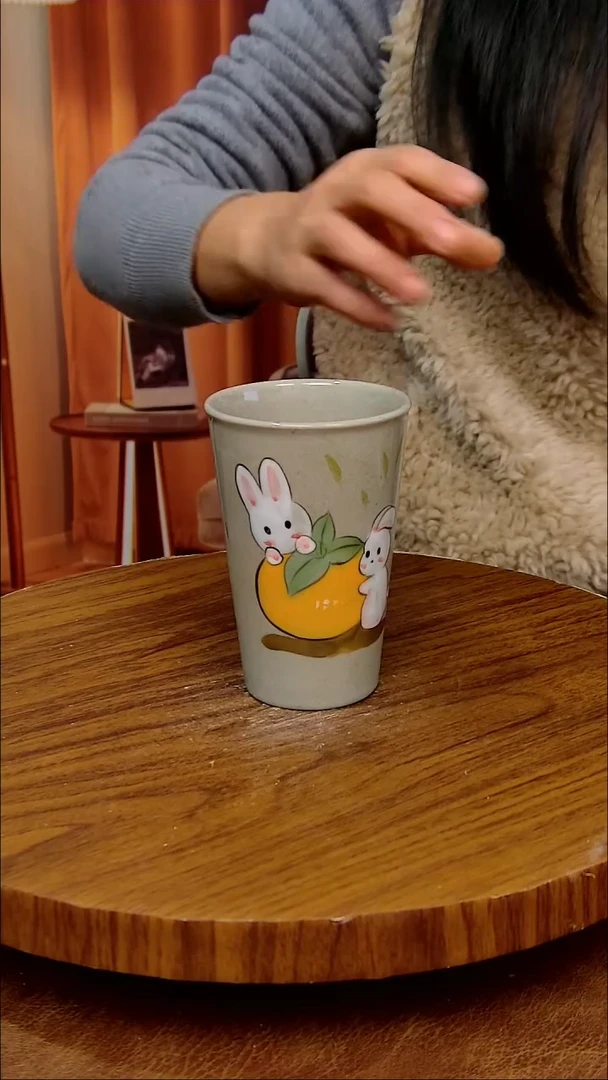 杯子陶景德镇手工手绘釉下彩陶瓷