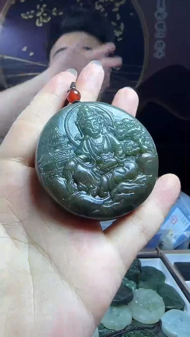 和田玉未镶嵌挂件和田玉买一发一