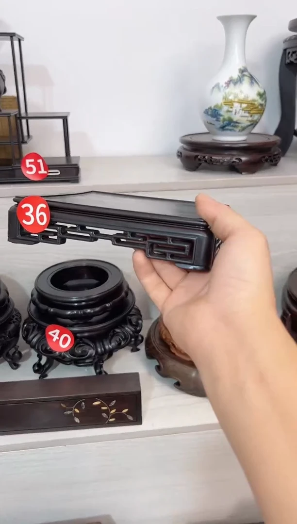 东非黑黄檀（紫光檀）15*15*4+13.5*7.5各2个