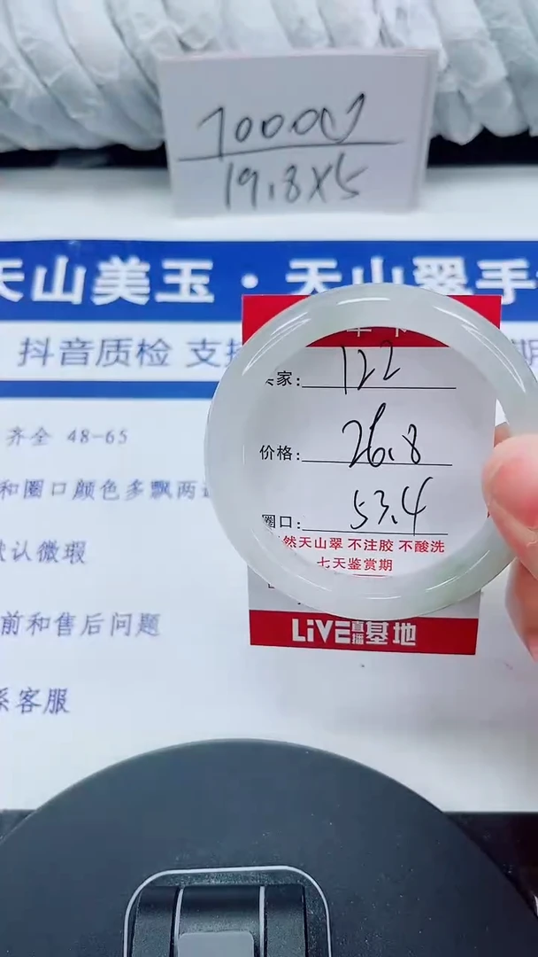 未镶嵌手镯石英质玉122-52/54
