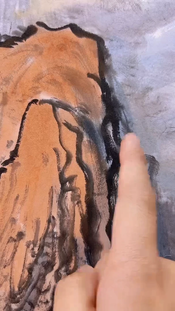 国画绘画卞增林老师2平尺黄山参展原作