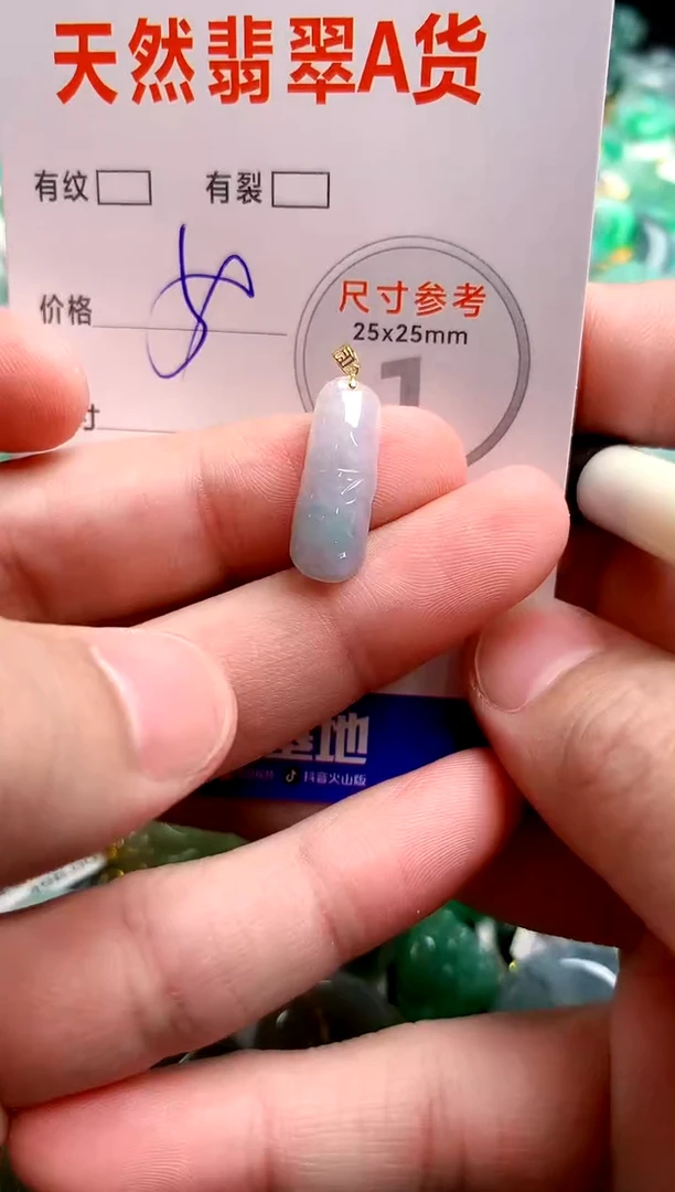 翡翠18K金镶嵌颈饰23000878
