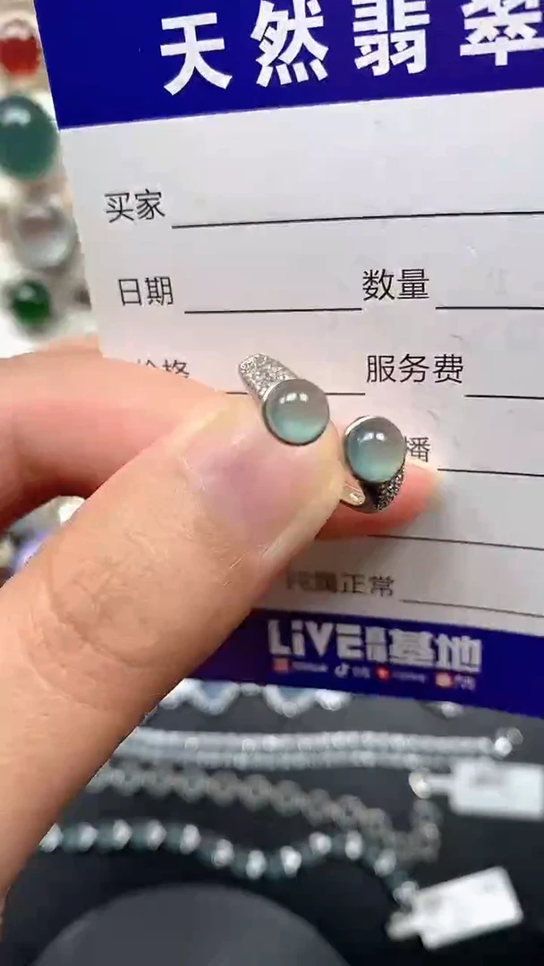 银S925镶嵌戒指翡翠63