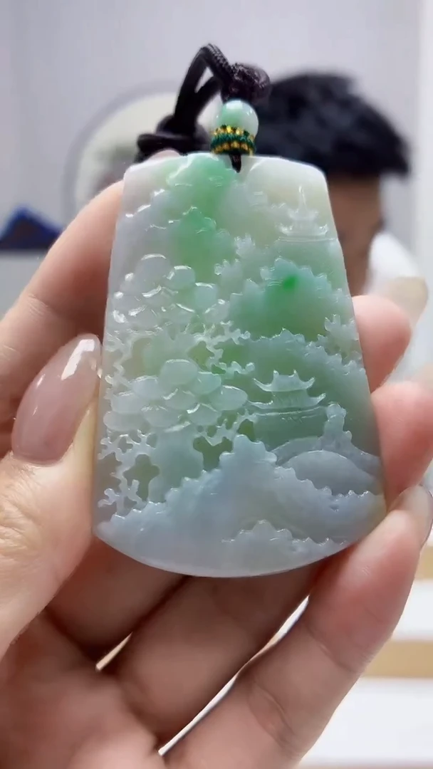 未镶嵌定制翡翠5028MM-毛货挂件16