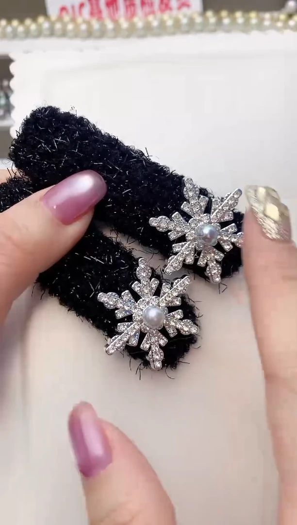 未镶嵌发卡海水珍珠A29商品多样性发其一