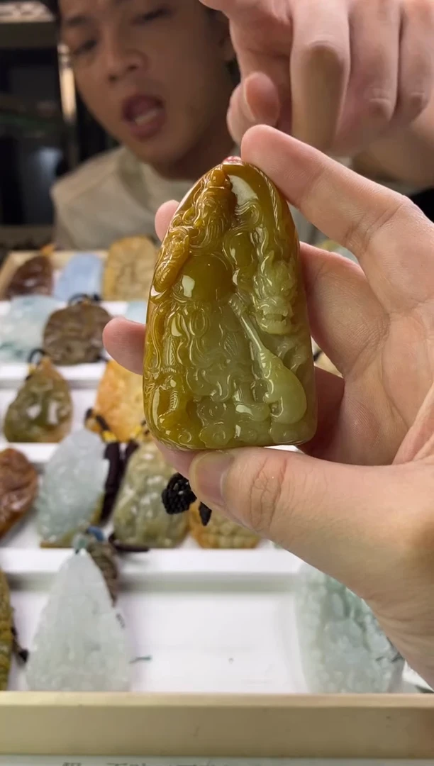 翡翠未镶嵌吊坠(不含链)天然翡翠