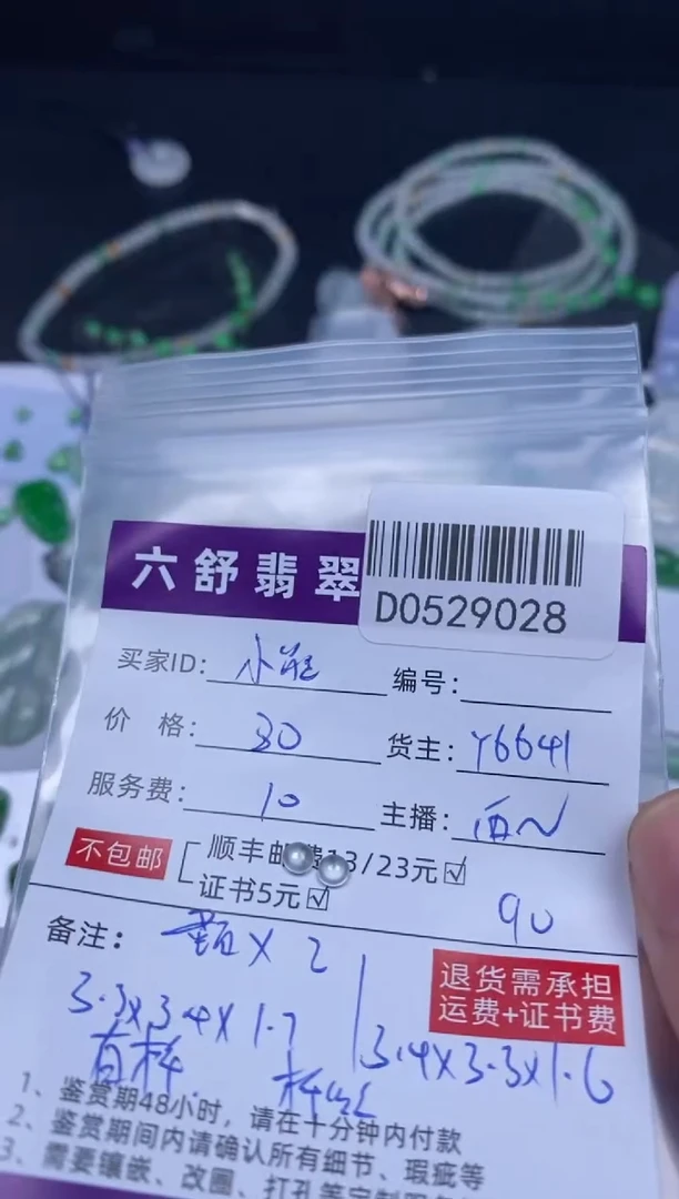 翡翠未镶嵌吊坠(不含链)D0529028
