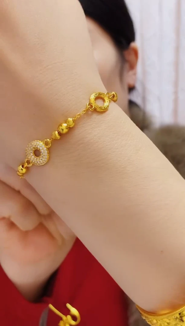 合金无055甜甜圈手链