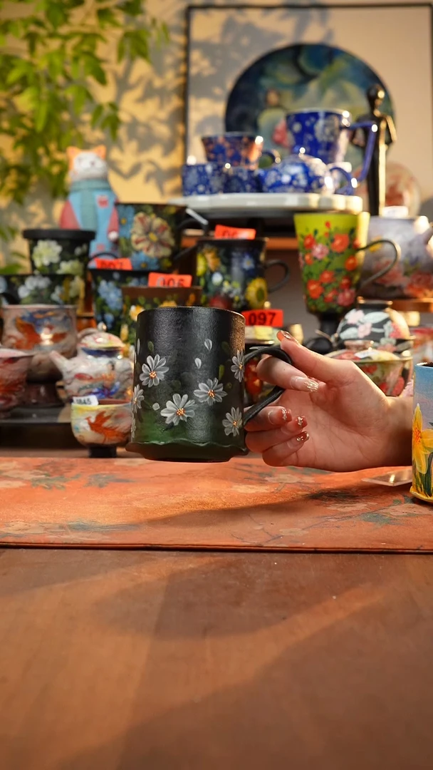 瓷片景德镇手工手绘896