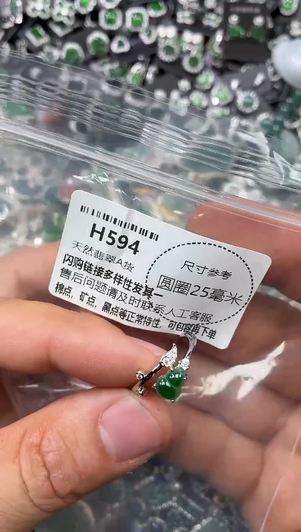翡翠未镶嵌颈饰H594戒指