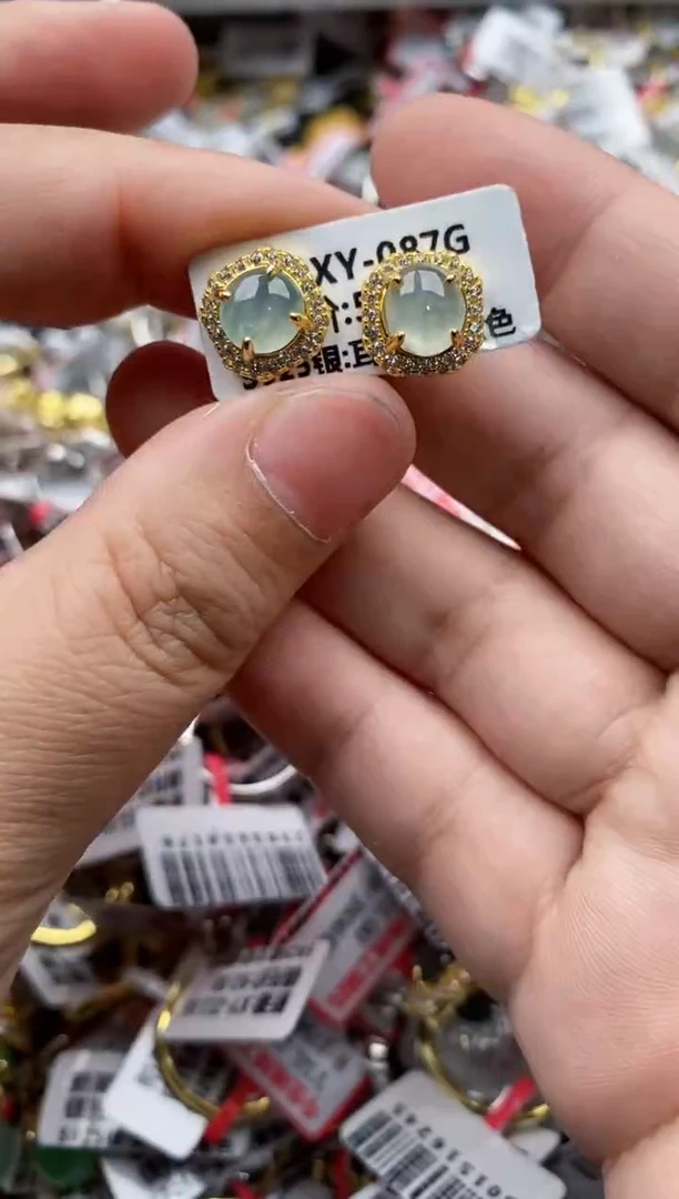 【闪购商品】翡翠戒指银S925镶嵌4444*---6