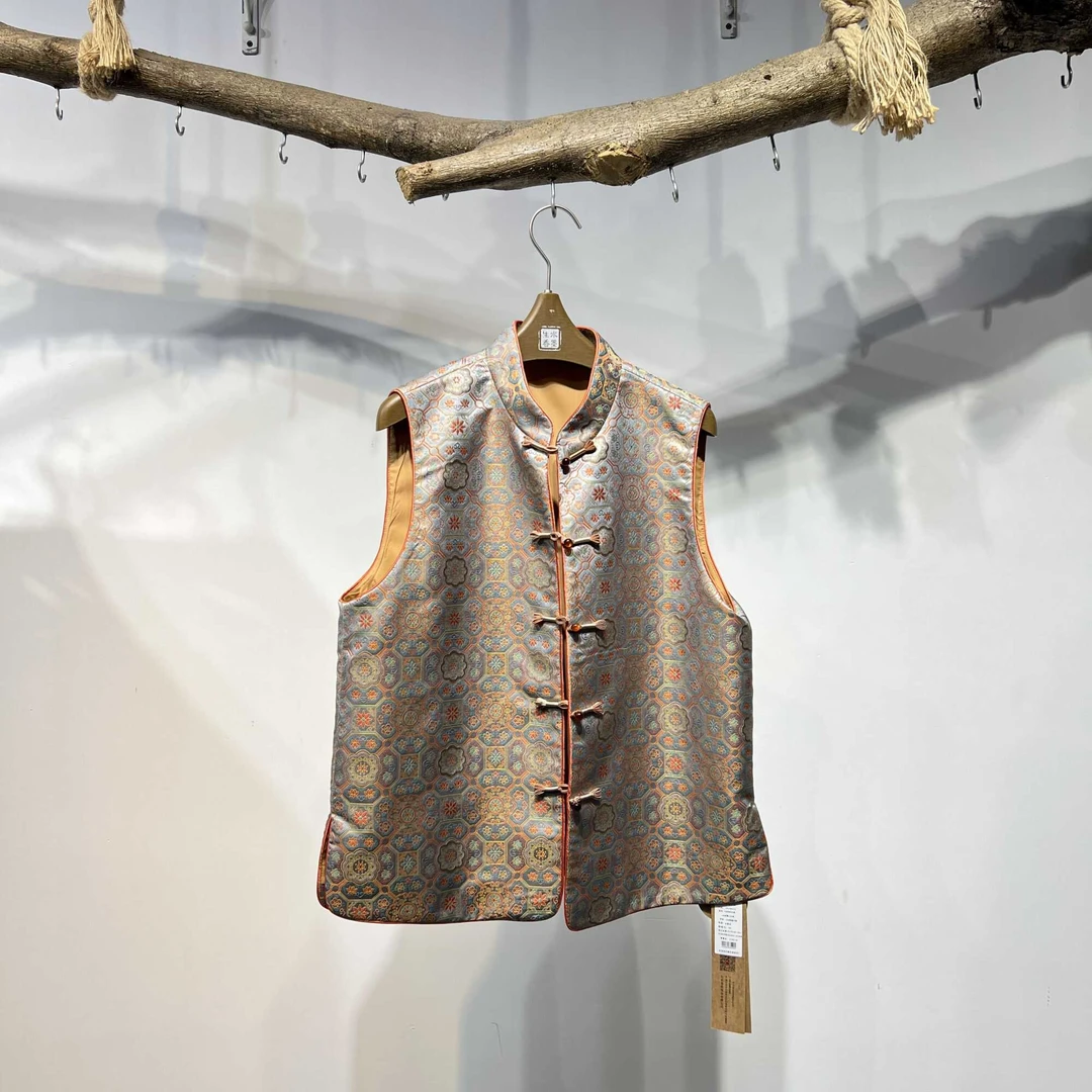 【墨牌国风】设计师原创新国风女装上衣外套马甲半裙 宝象金莲