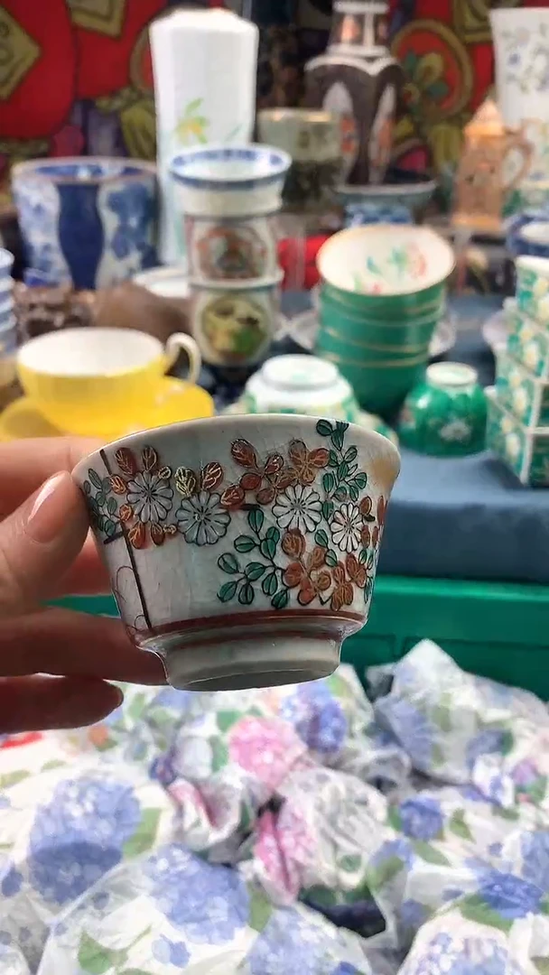 明*镰仓精美瓷器18包邮A489